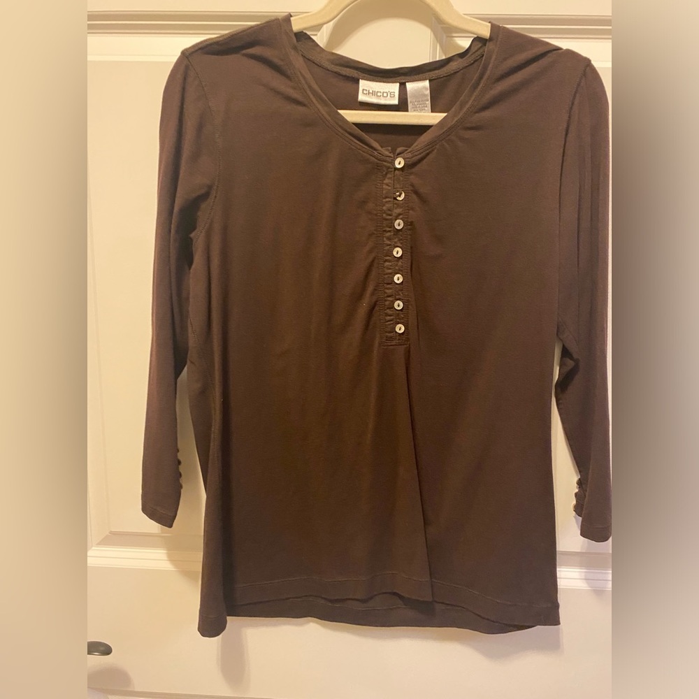 Chico’s 3/4 longlseeve shirt